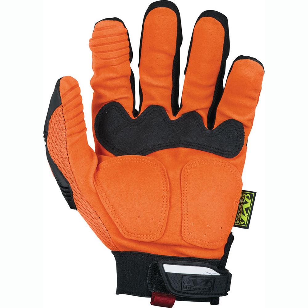 Mechanix Wear Safety M-Pact Gloves, Hi-Viz Orange (SMP-99)