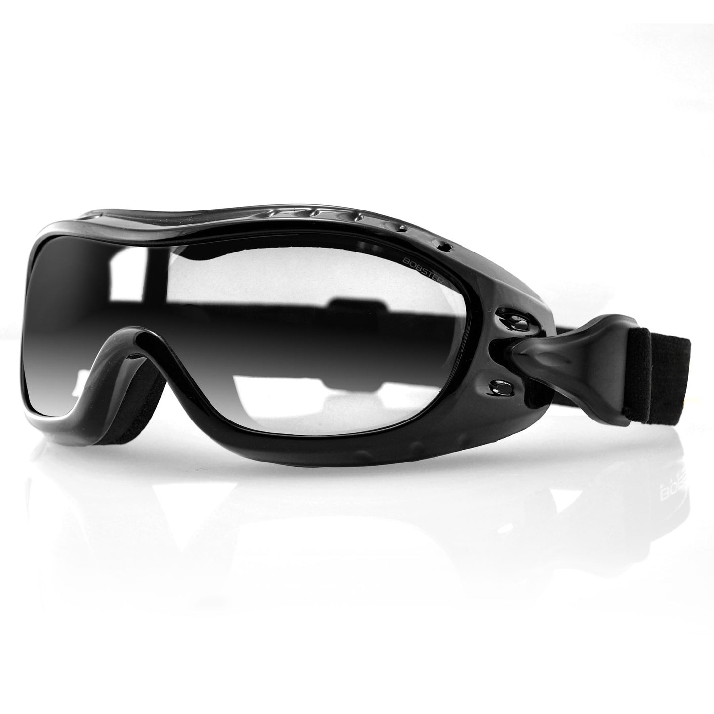Bobster® Night Hawk Gloss Black Frame Clear Lens