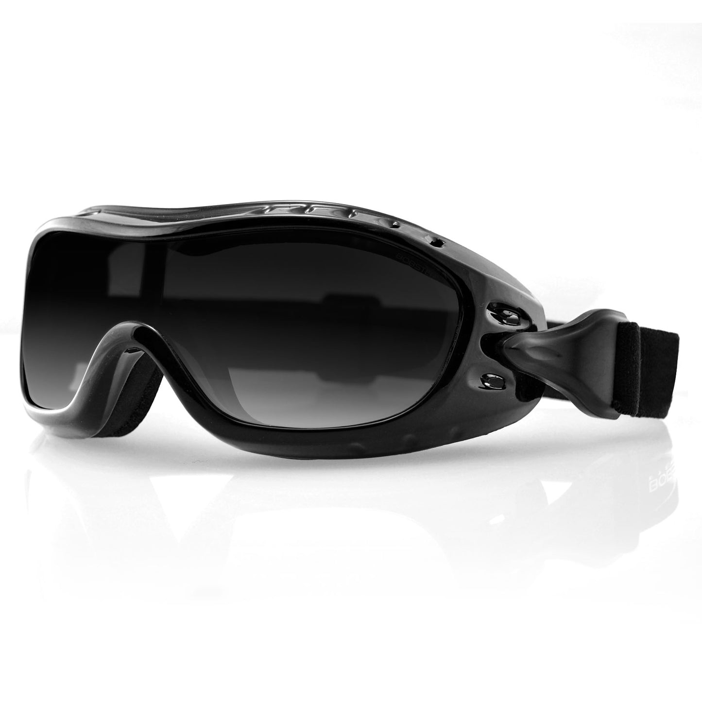 Bobster® Night Hawk Gloss Black Frame Smoked Lens