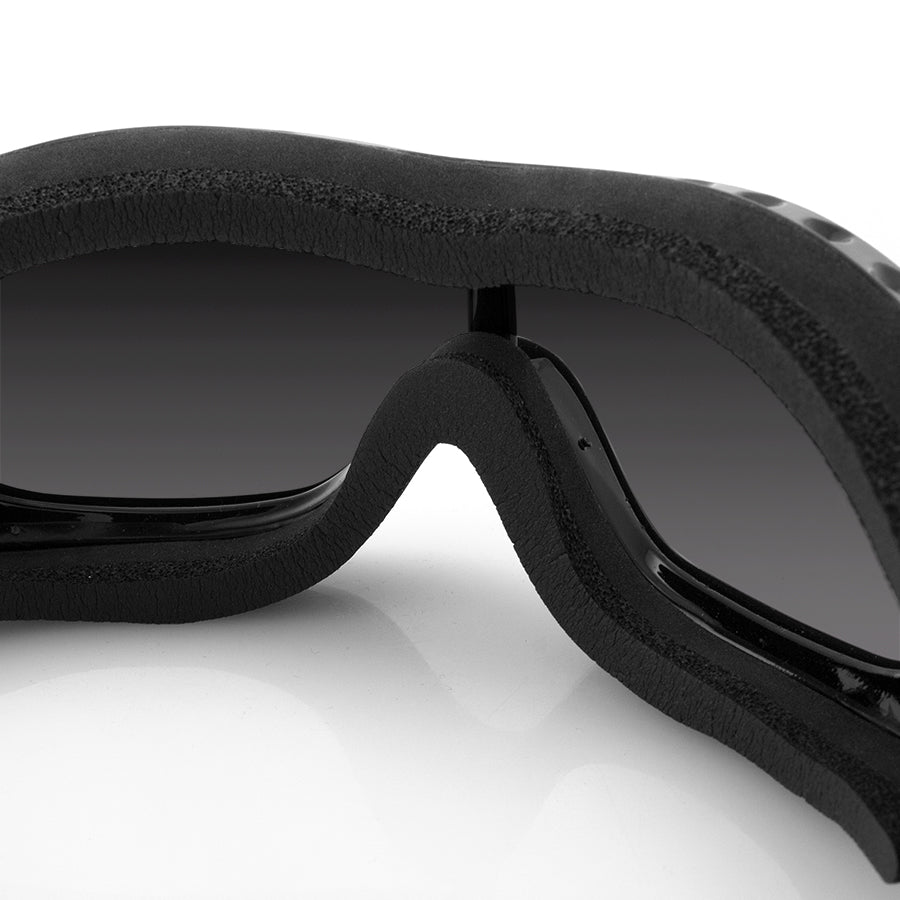 Bobster® Night Hawk 2 Goggles Gloss with Black Frame and Smoked Photochromic Lens