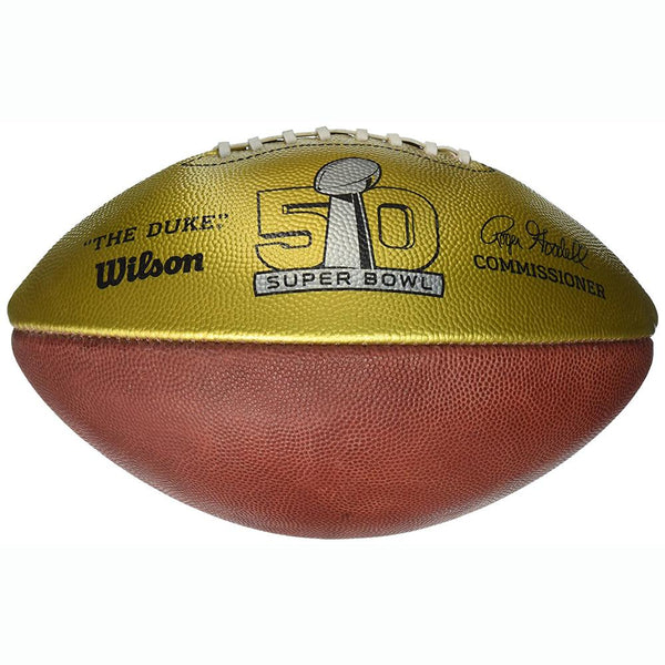 Super Bowl 50 Limited Edition GOLD Football - NFL Auction