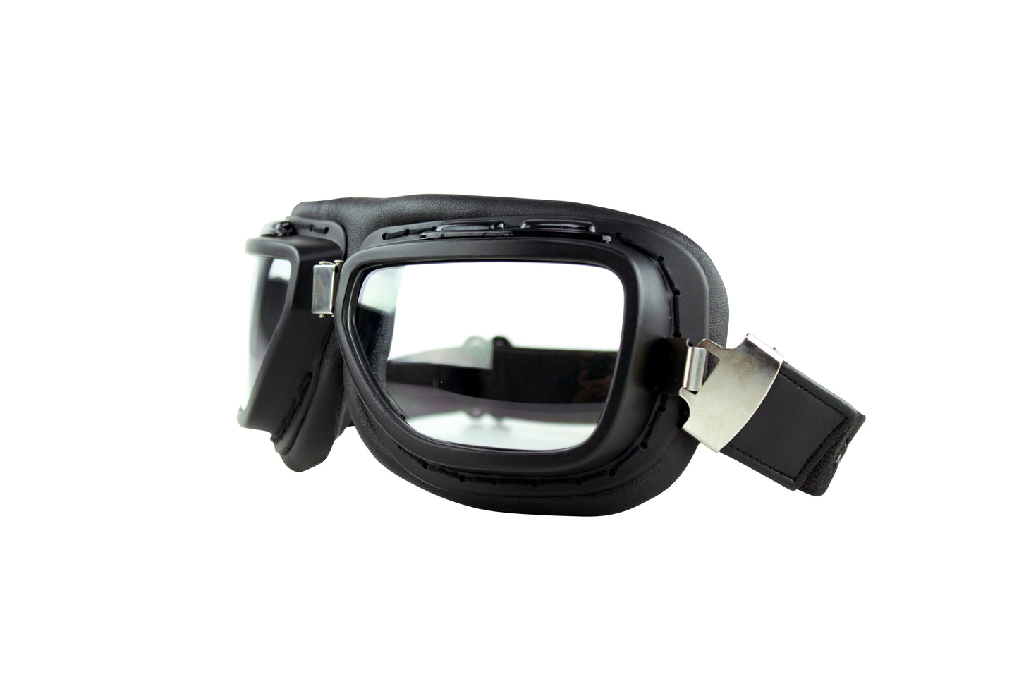 Bobster® Pilot Goggles with Matte Black Frame - Smoked and Clear Lenses Included