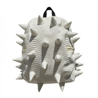 Madpax Spiked White Reptile Skin Backpack - Medium Size