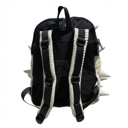 Madpax Spiked White Reptile Skin Backpack - Medium Size