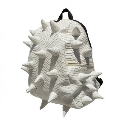 Madpax Spiked White Reptile Skin Backpack - Medium Size