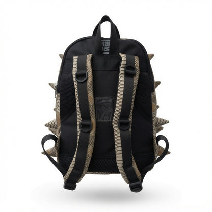 Madpax Spiked Green Reptile Skin Backpack - Medium Size