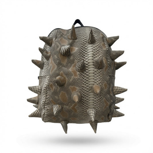 Madpax Spiked Green Reptile Skin Backpack - Medium Size