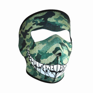 Neoprene All-Season Full Face Mask - Camo with Teeth