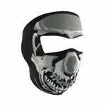 Neoprene All-Season Full Face Mask - Chrome Skull
