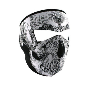Neoprene All-Season Full Face Mask - Glow Skull