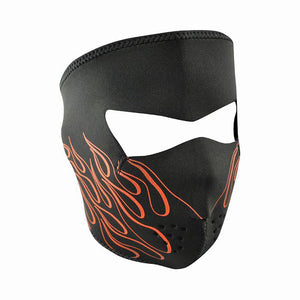Neoprene All-Season Full Face Mask - Orange Flame