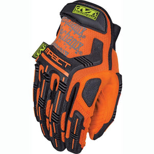 Mechanix Wear Safety M-Pact Gloves, Hi-Viz Orange (SMP-99)