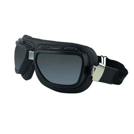 Bobster® Pilot Goggles with Matte Black Frame - Smoked and Clear Lenses Included